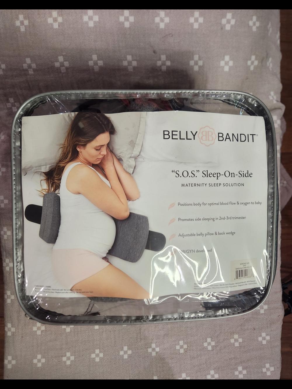 Belly Bandit - S.O.S. Sleep On Side Pregnancy Pillow - Maternity Pillow